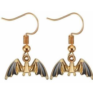 Golden Bat Earrings